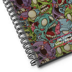 Zombie Notes Spiral Notebook Product mockup