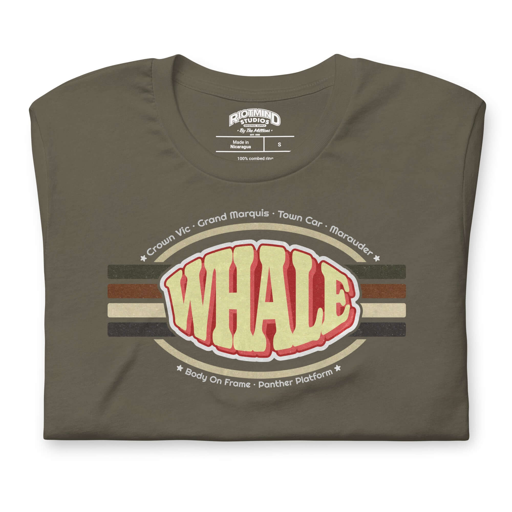 Retro Panther Whale — Graphic Tee