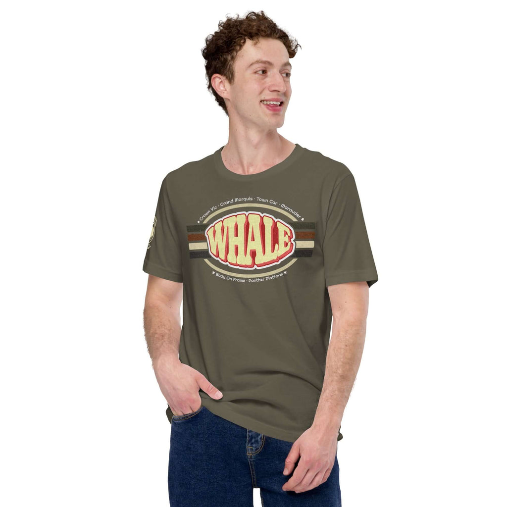 Retro Panther Whale — Graphic Tee