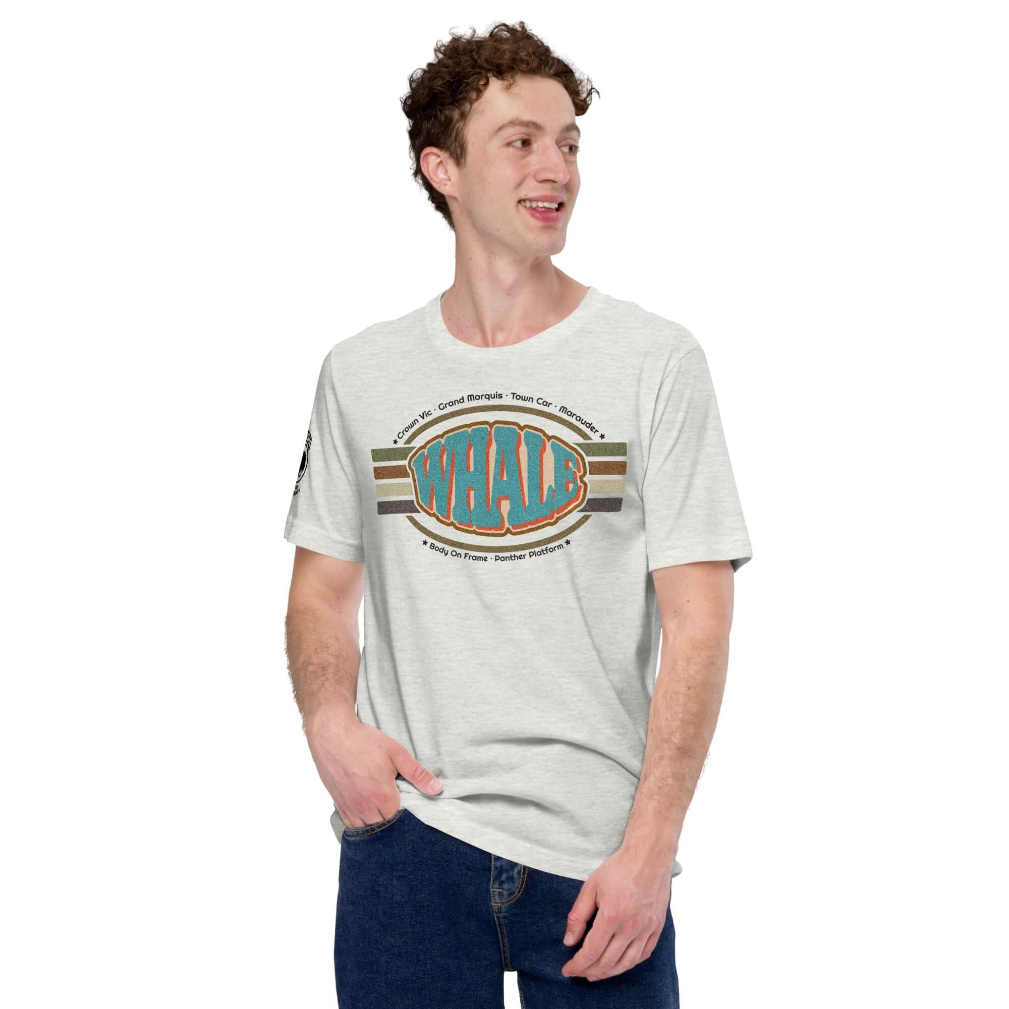 Retro Panther Whale — Graphic Tee