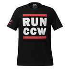Concealed Carry RUN CCW Unisex t-shirt Product mockup