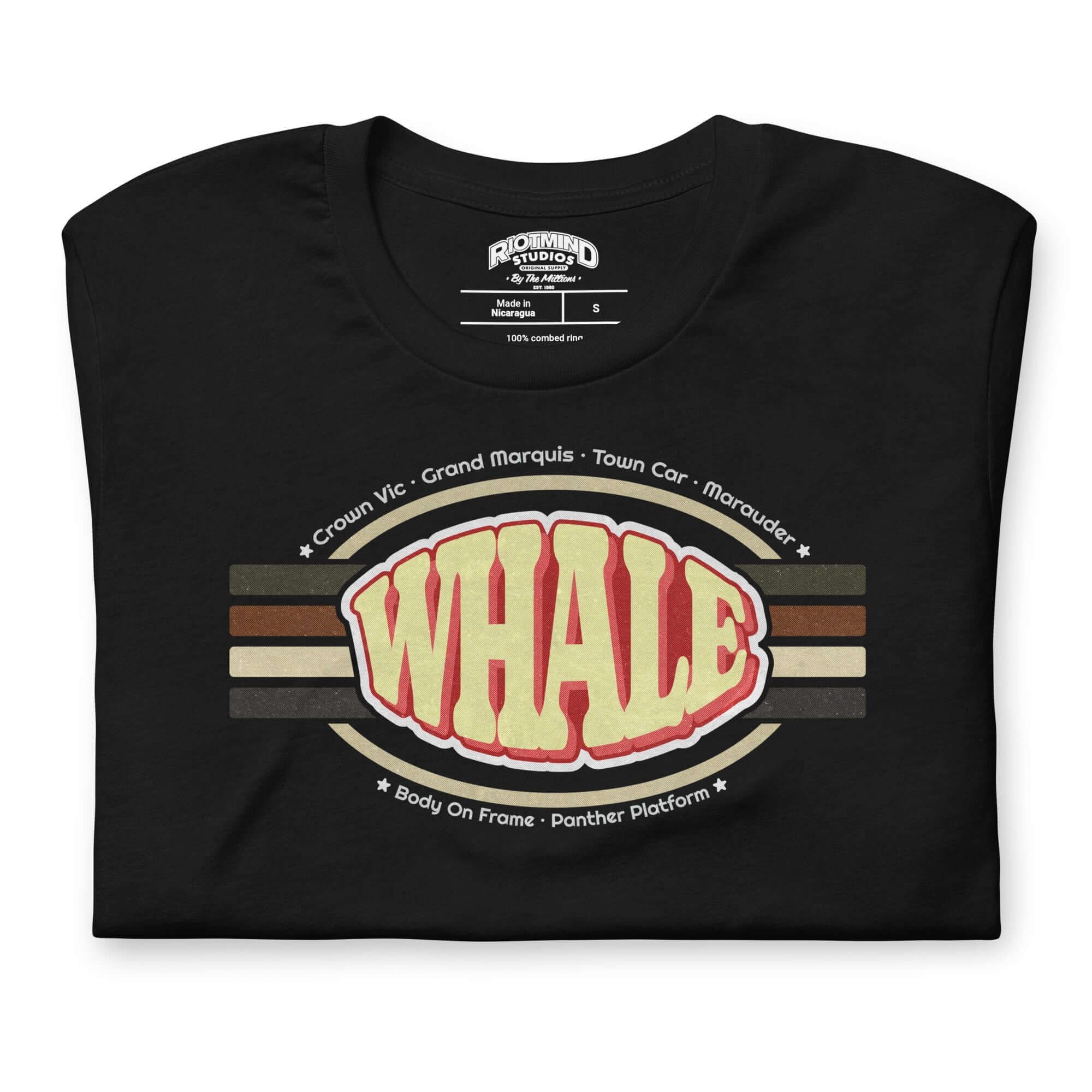 Retro Panther Whale — Graphic Tee
