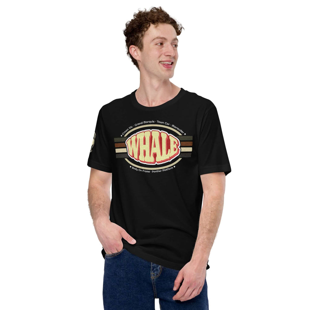 Retro Panther Whale — Graphic Tee
