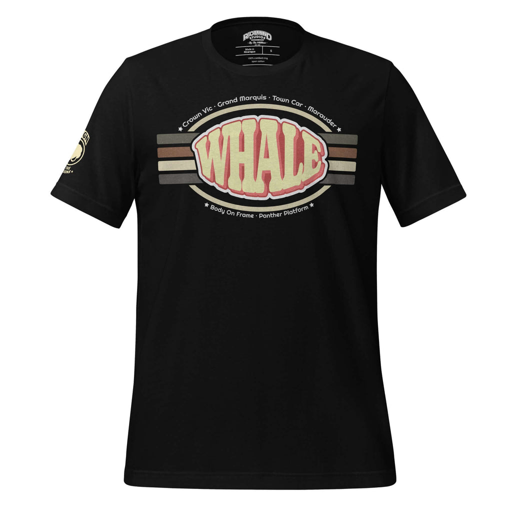 Retro Panther Whale — Graphic Tee