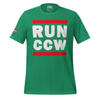Concealed Carry RUN CCW Unisex t-shirt Product mockup