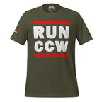 Concealed Carry RUN CCW Unisex t-shirt Product mockup