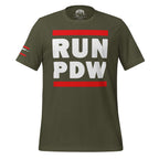Personal Defense RUN PDW Unisex t-shirt Product mockup