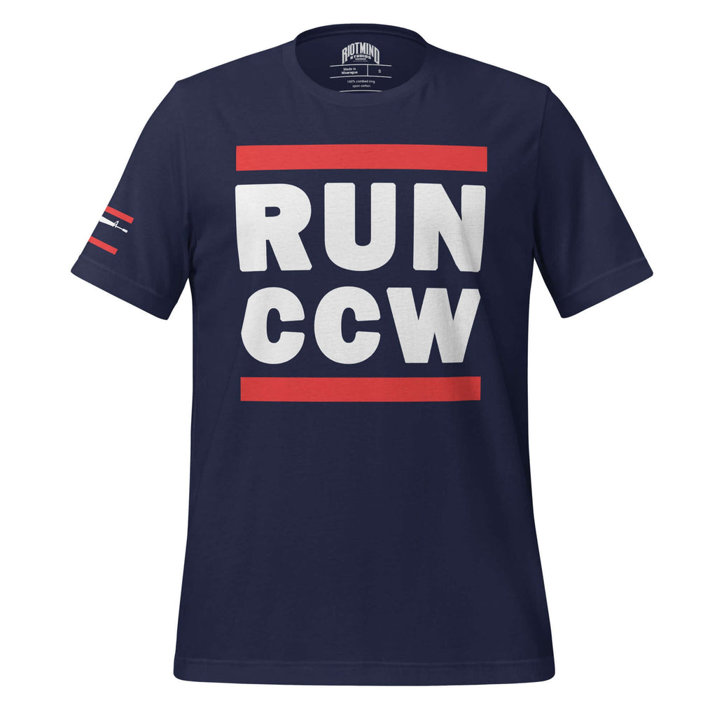 Concealed Carry RUN CCW Unisex t-shirt Product mockup