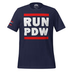 Personal Defense RUN PDW Unisex t-shirt Product mockup