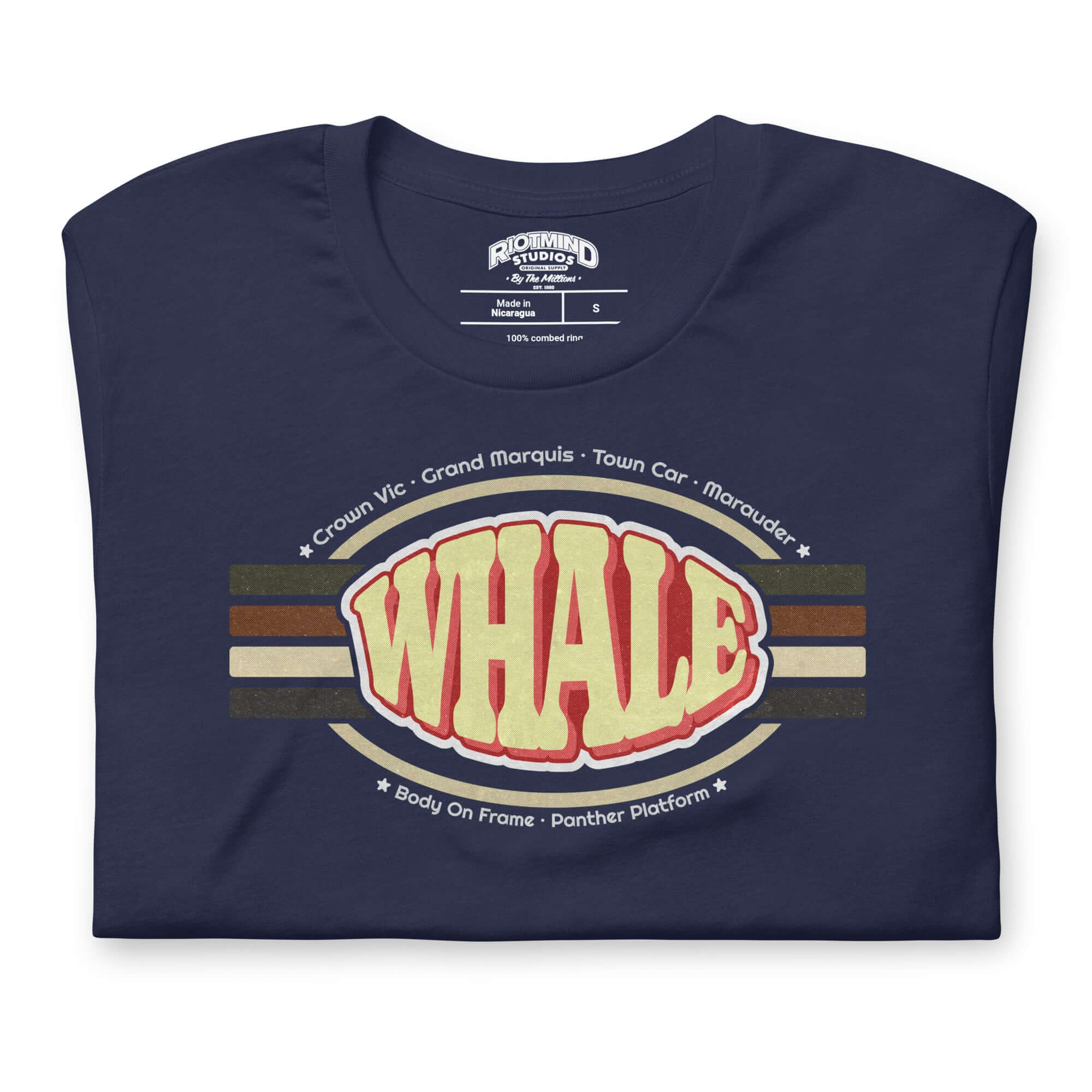 Retro Panther Whale — Graphic Tee