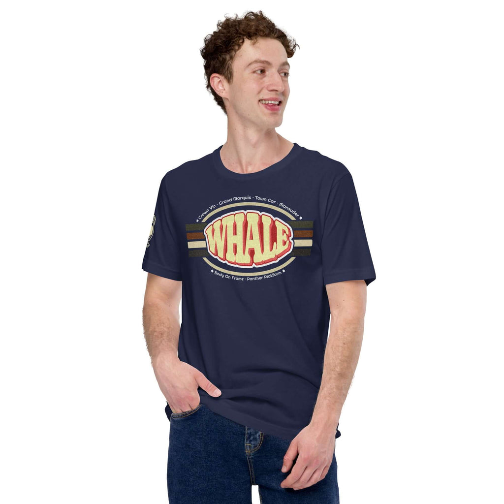Retro Panther Whale — Graphic Tee