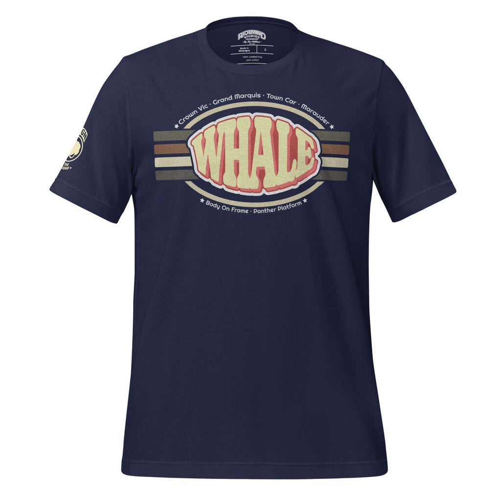 Retro Panther Whale — Graphic Tee