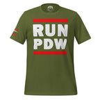Personal Defense RUN PDW Unisex t-shirt Product mockup