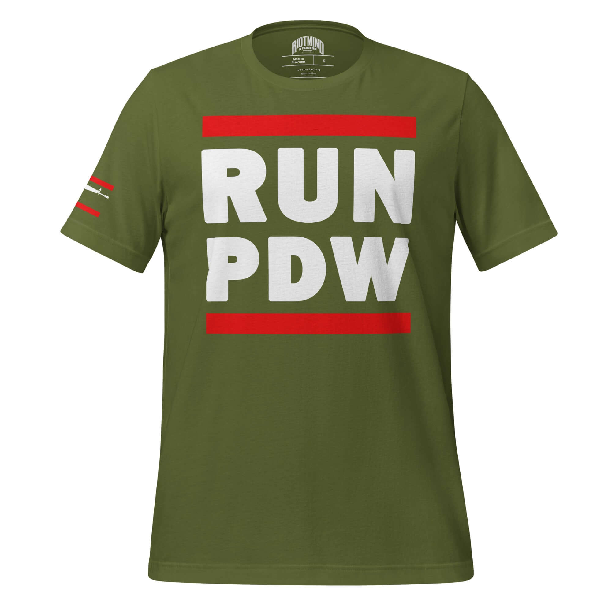 Personal Defense RUN PDW Unisex t-shirt Product mockup