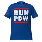 Personal Defense RUN PDW Unisex t-shirt Product mockup