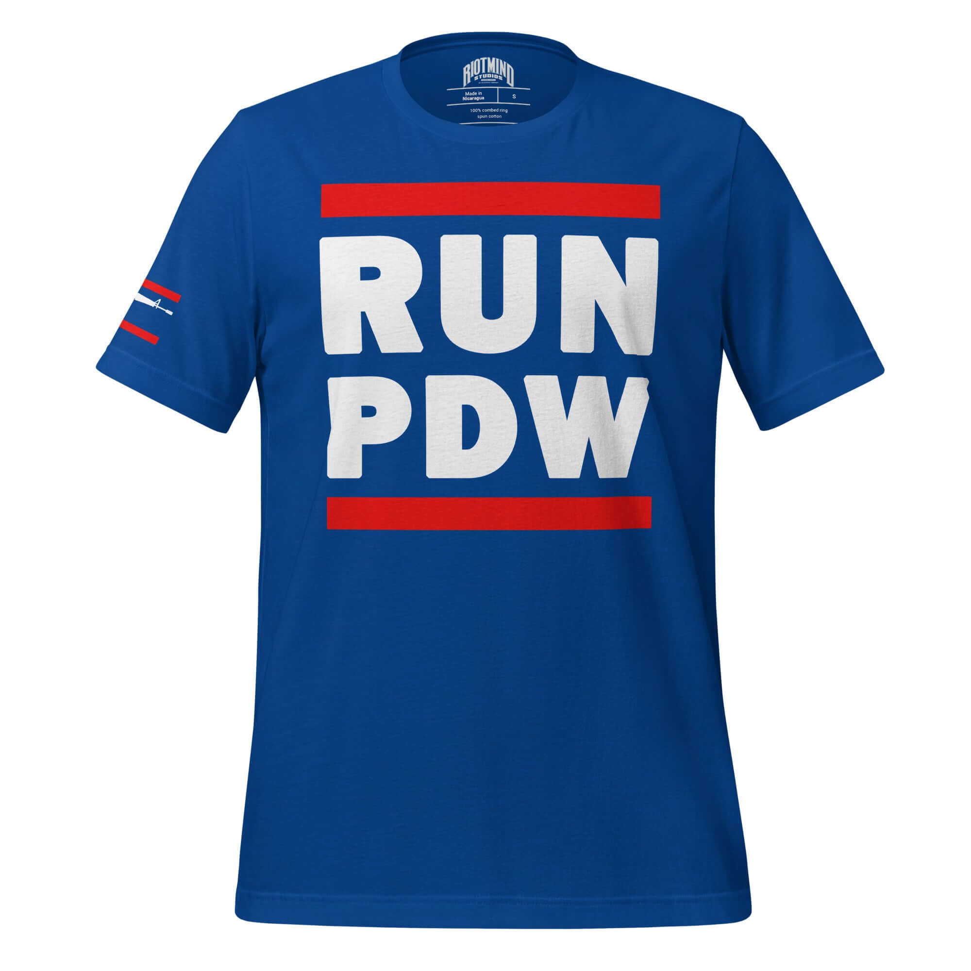 Personal Defense RUN PDW Unisex t-shirt Product mockup