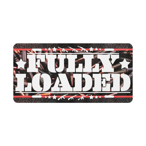 Fully Loaded Vanity Plate Product mockup