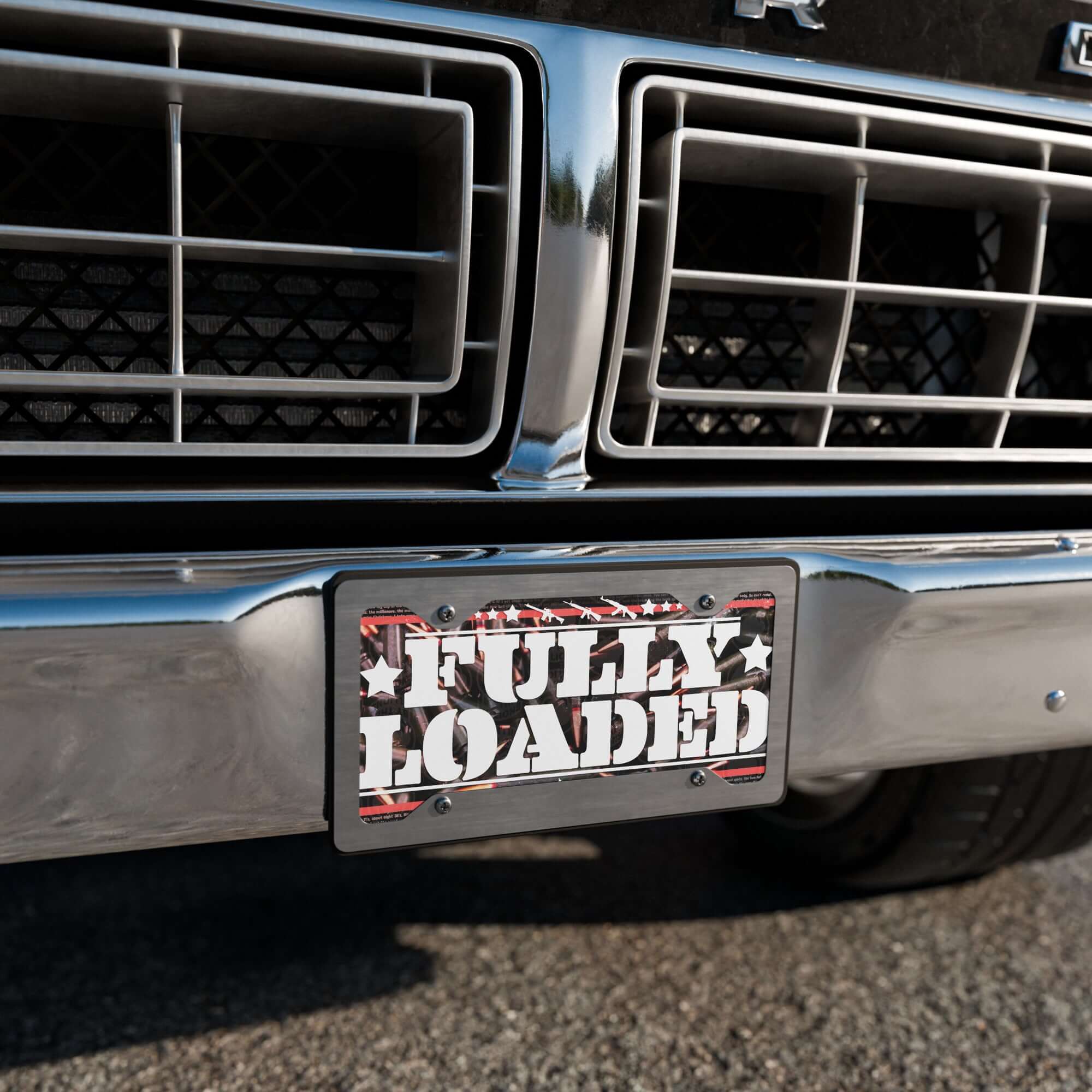 Fully Loaded Vanity Plate Product mockup