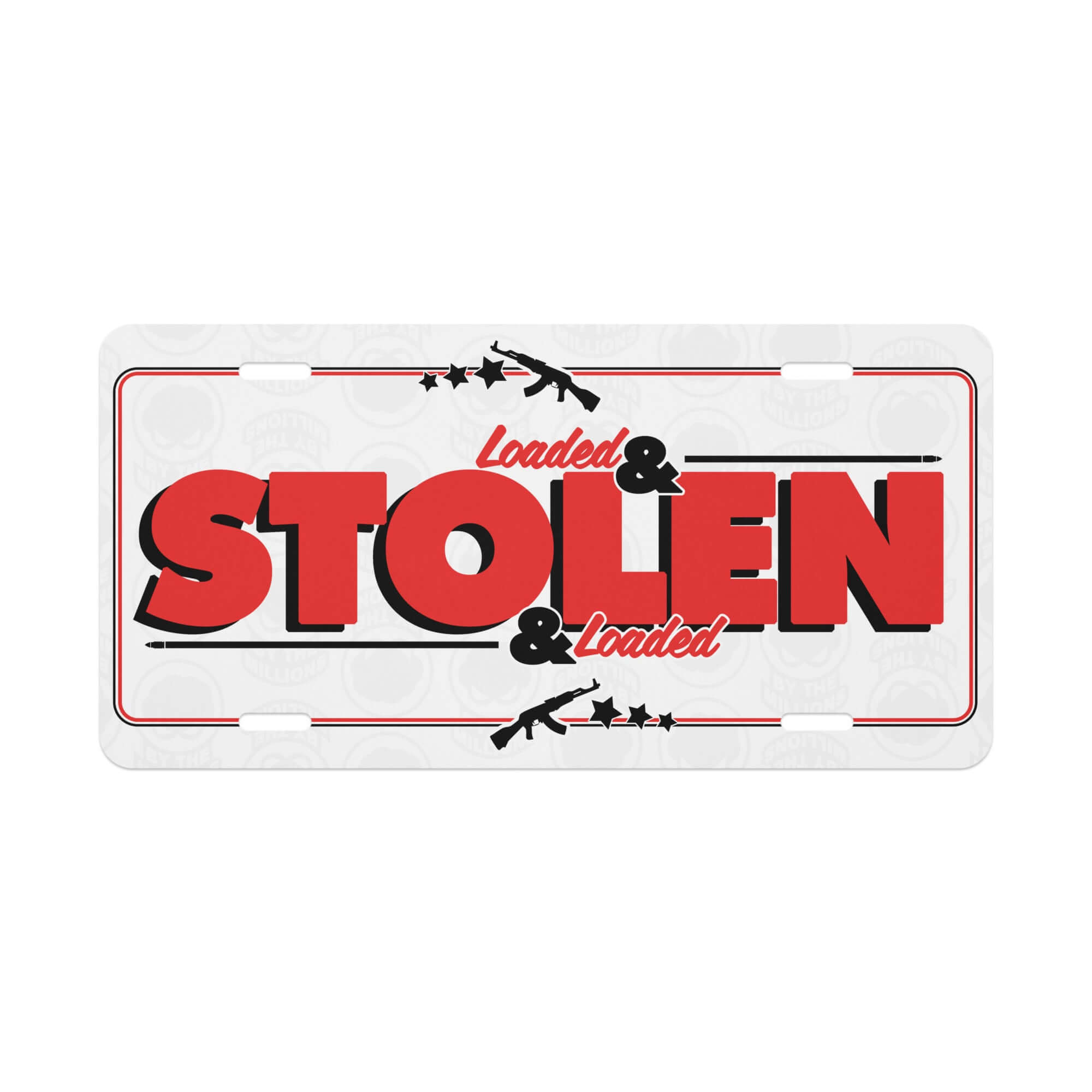 Loaded & Stolen Vanity Plate Product mockup