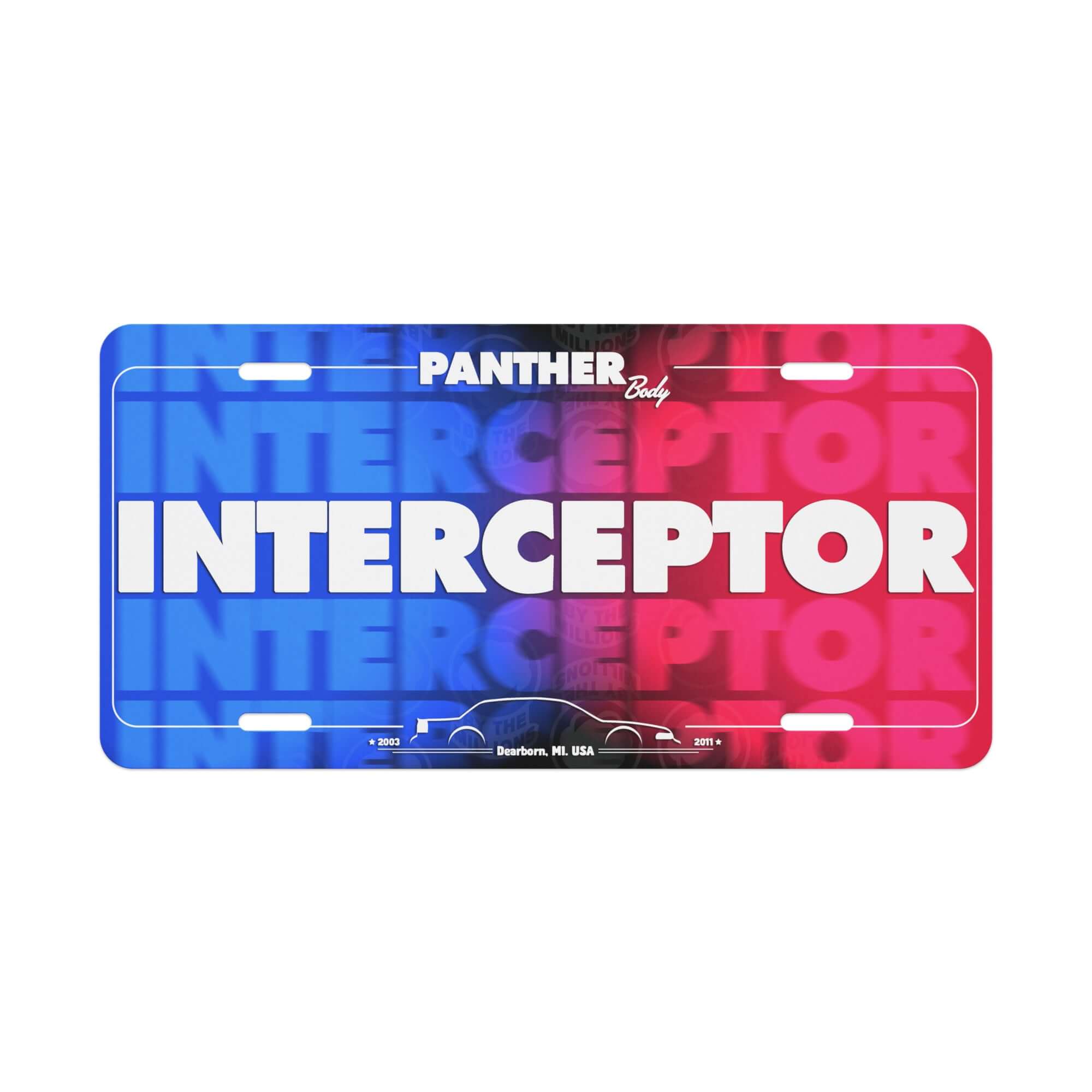 Interceptor | Vanity license plate