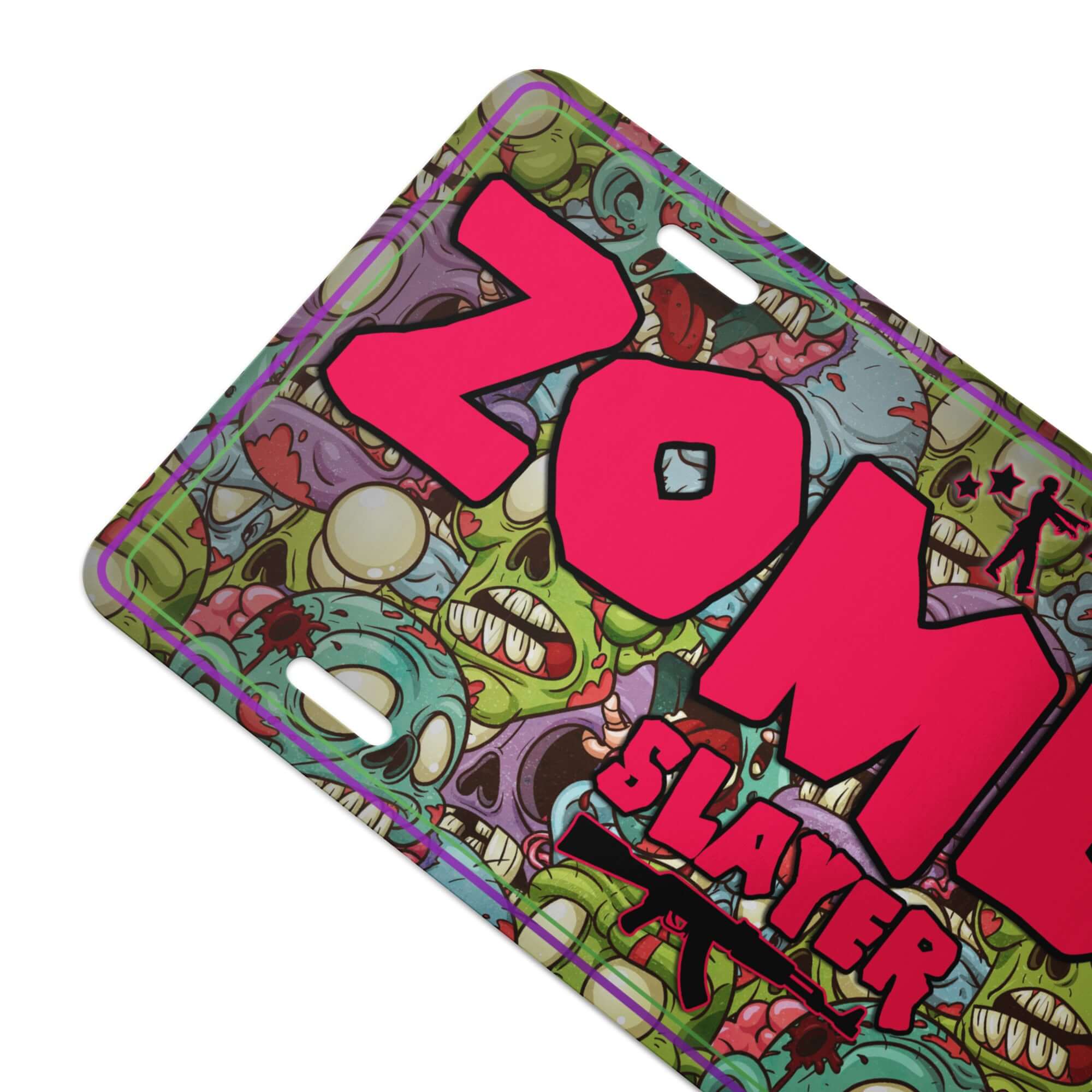 Zombie Slayer Vanity Plate Product mockup