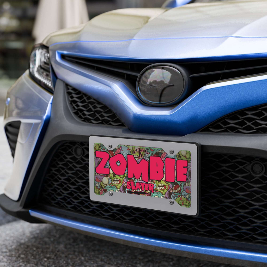 Zombie Slayer Vanity Plate Product mockup